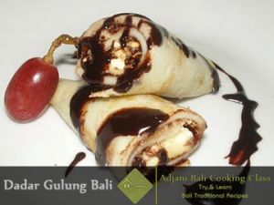 Free Recipe Balinese Dadar  Gulung  Chocolate Bali Cooking 